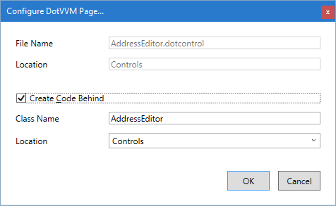 Creating the DOTCONTROL with code