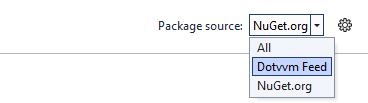 Select DotVVM Private NuGet Feed